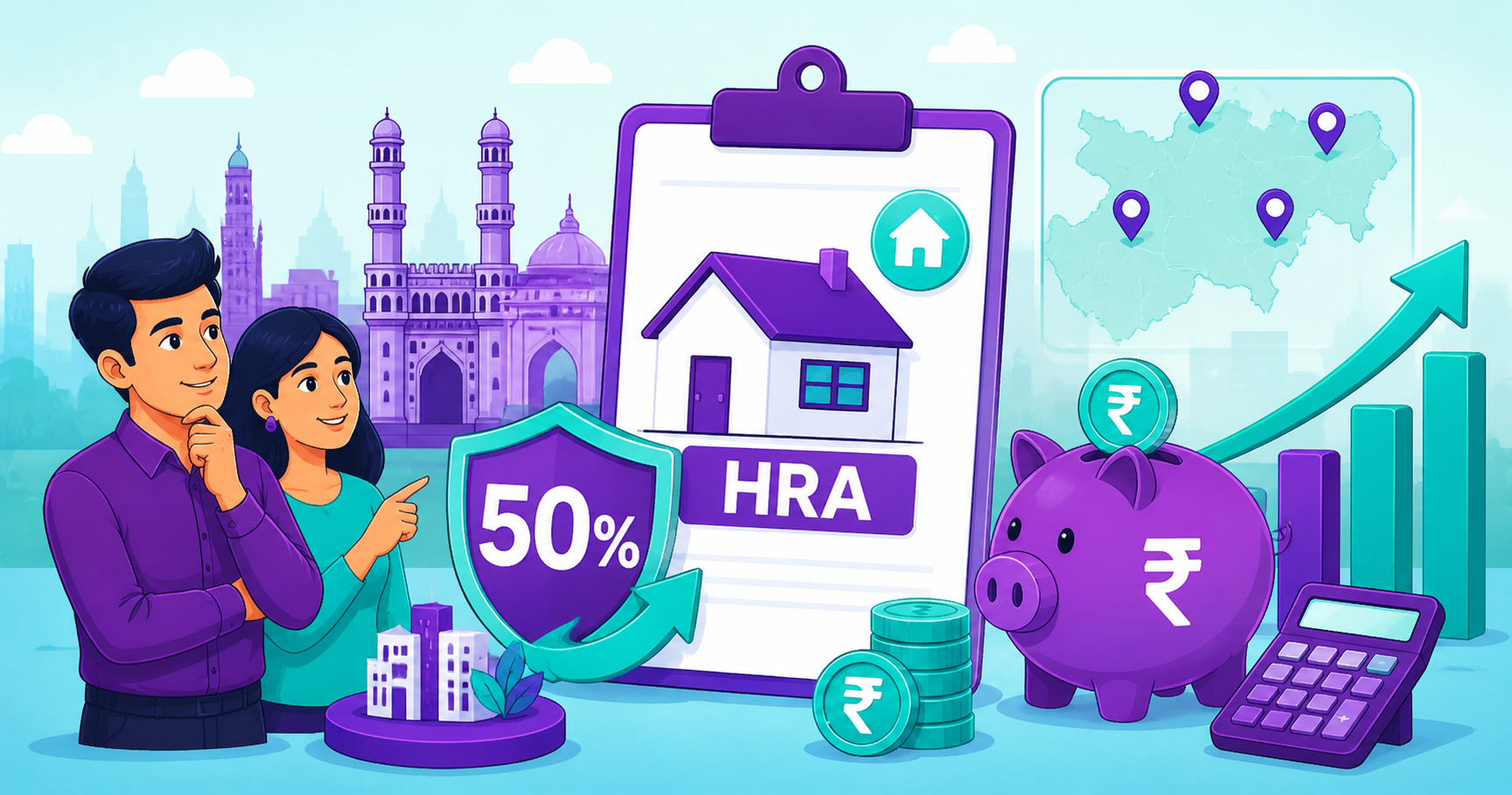 HRA Exemption 2026: Bengaluru, Hyderabad, Pune and Ahmedabad Now Get 50% — How Much More Tax Will You Save?