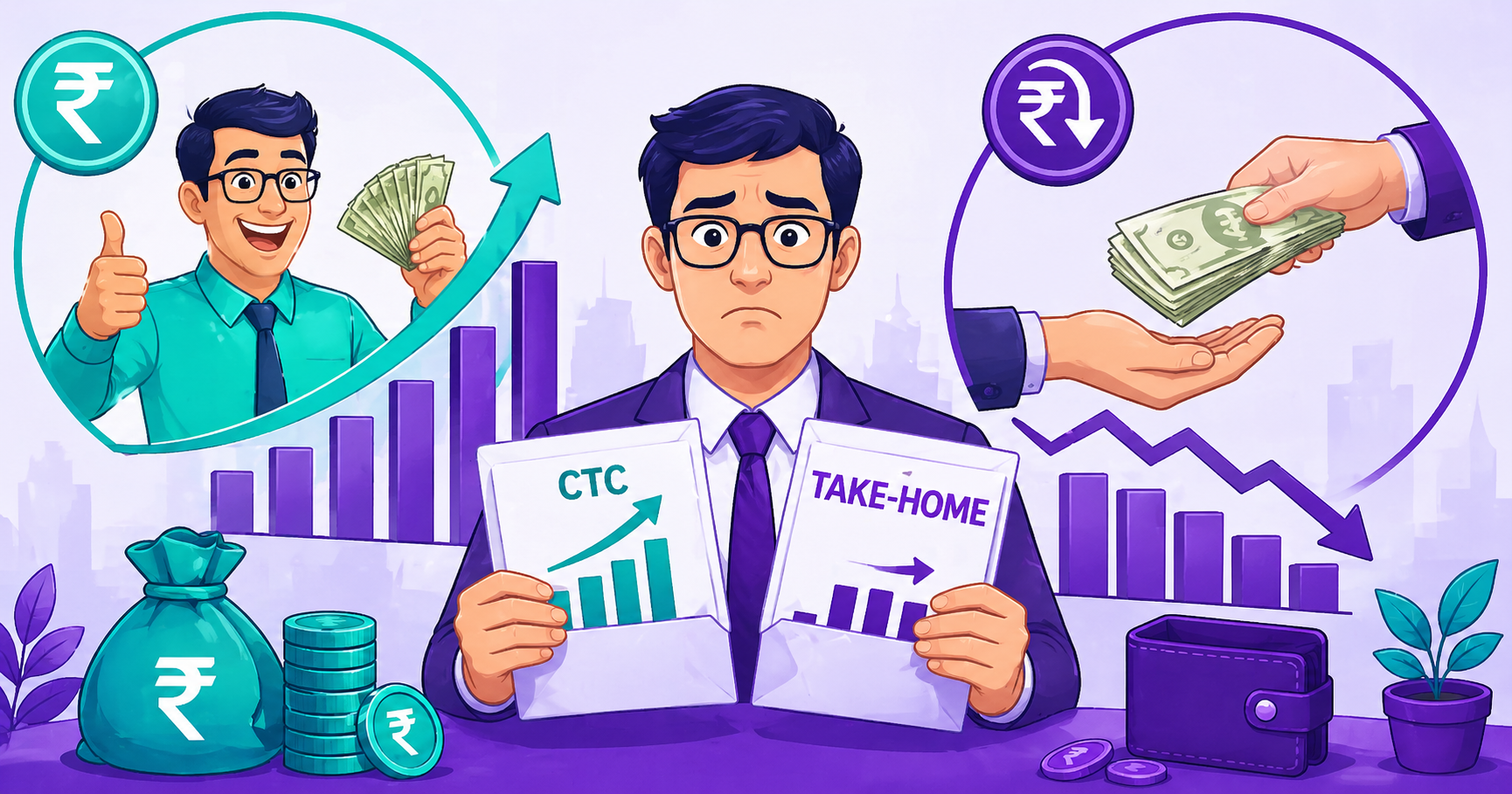 Salary hike 2026 India — why take-home pay is not growing despite bigger CTC